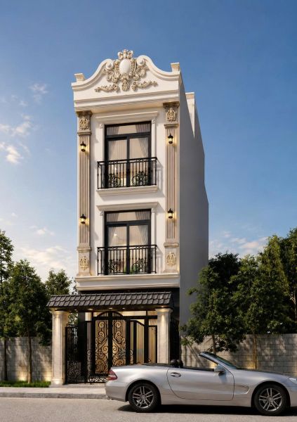 Thiết kế Và Thi Công Nhà Phố Bán Cổ Điển - 4x12m - Đường Trần Nhân Tôn, Quận 10
