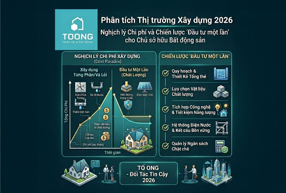 Ph&acirc;n T&iacute;ch Thị Trường X&acirc;y Dựng: Nghịch L&yacute; Chi Ph&iacute; v&agrave; Chiến Lược "Đầu Tư Một Lần"