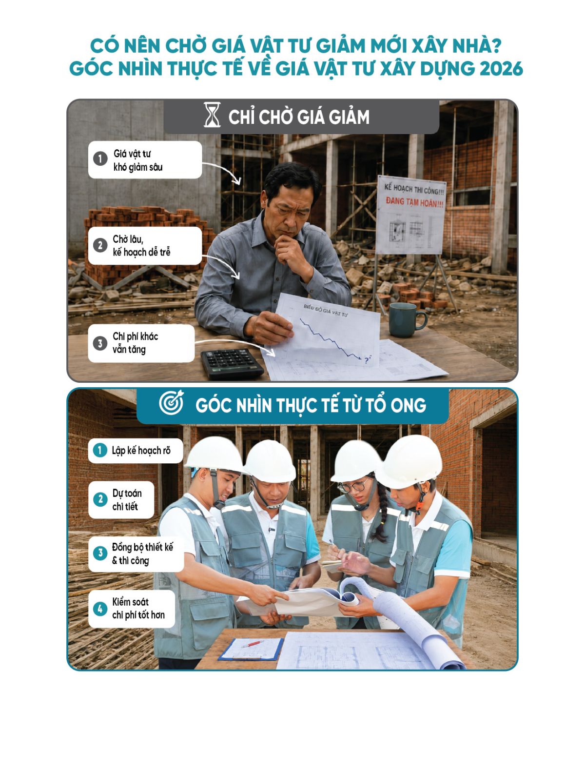 C&oacute; N&ecirc;n Chờ Gi&aacute; Vật Tư Giảm Mới X&acirc;y Nh&agrave;? G&oacute;c Nh&igrave;n Thực Tế Về Gi&aacute; Vật Tư X&acirc;y Dựng 2026