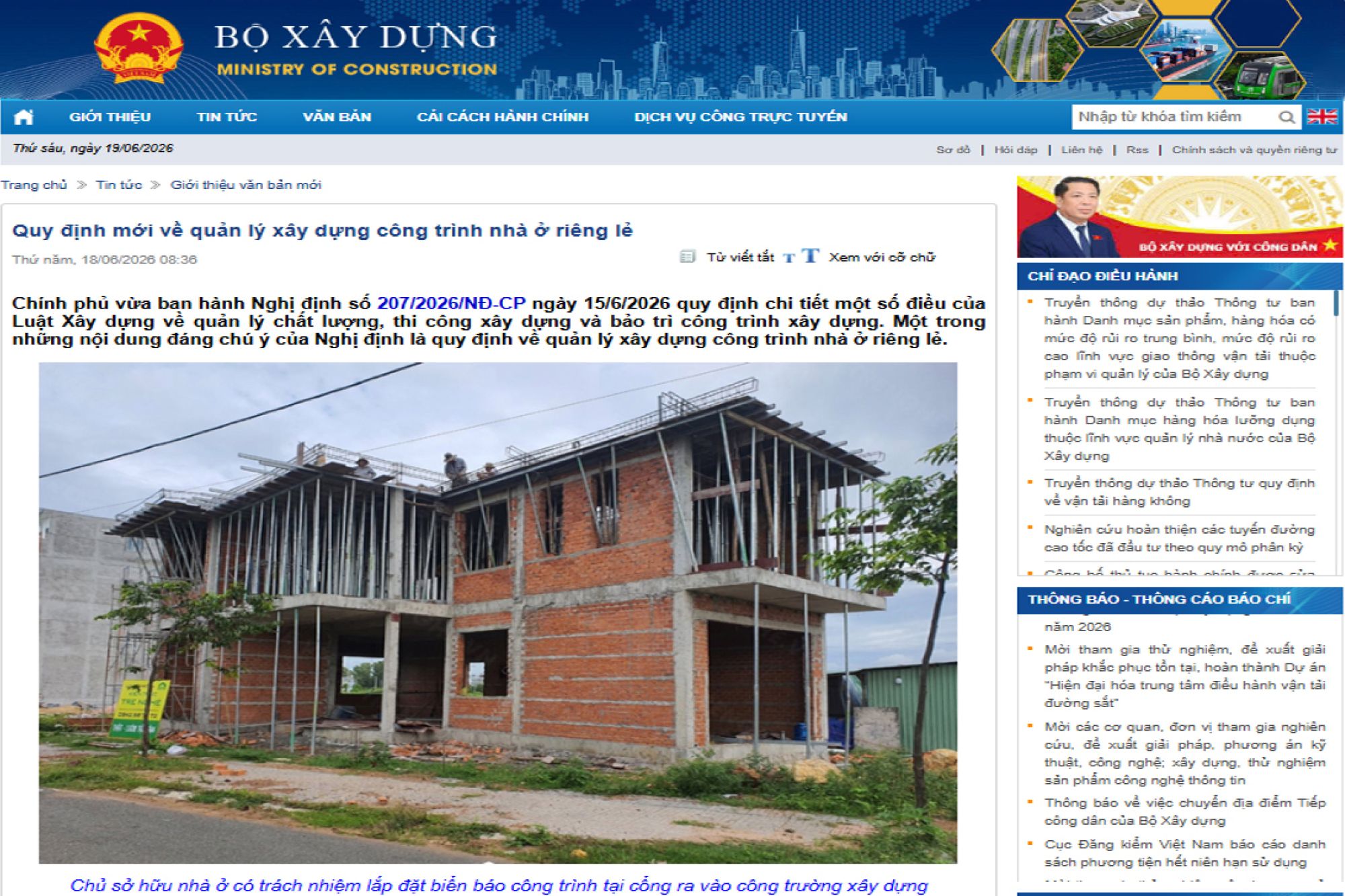 X&acirc;y Nh&agrave; Từ 1/7/2026: Những Thay Đổi Quan Trọng Trong NGHỊ ĐỊNH 207/2026/NĐ-CP Gia Chủ Cần Biết