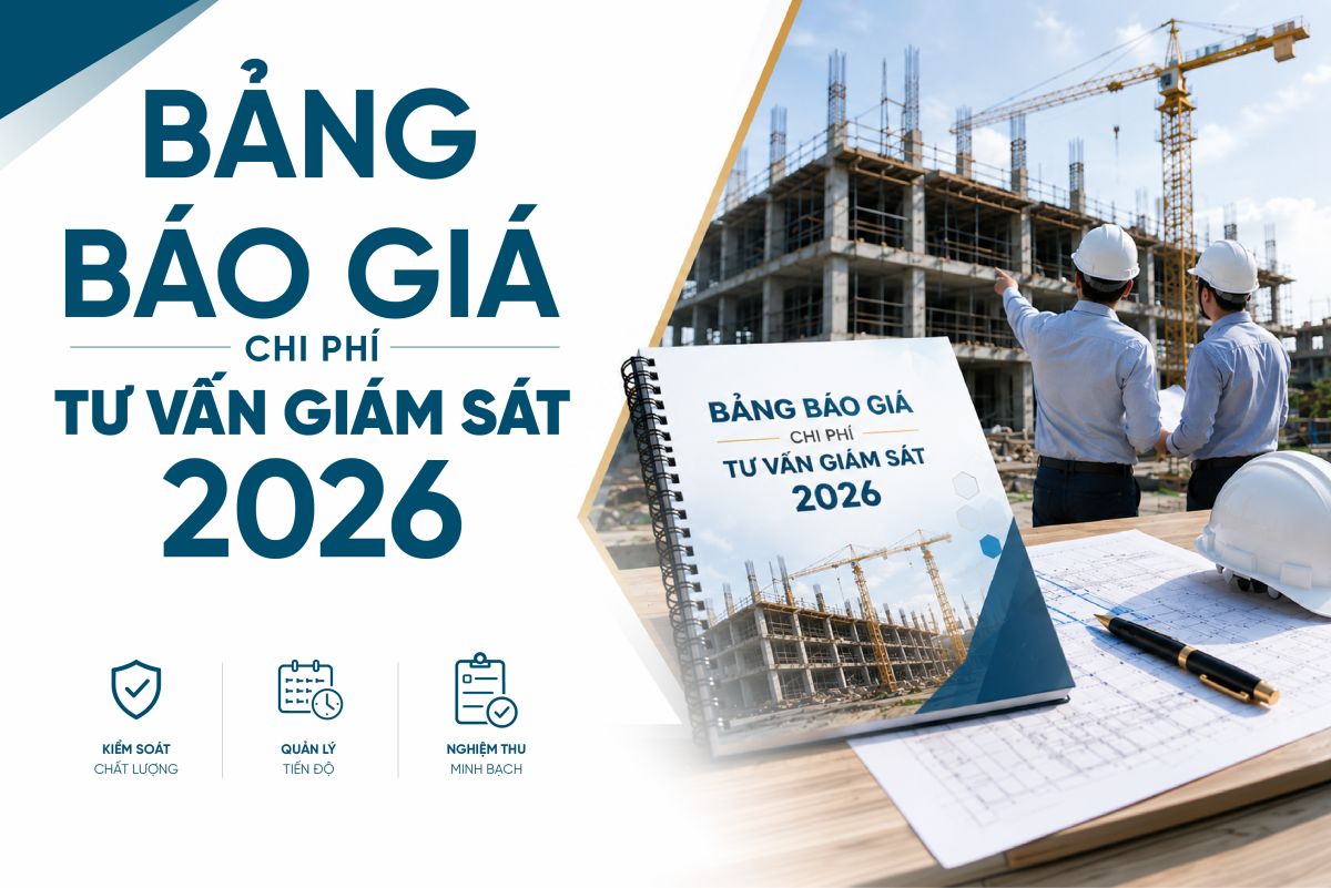 Bảng Gi&aacute; G&oacute;i Tư Vấn Gi&aacute;m S&aacute;t Thi C&ocirc;ng